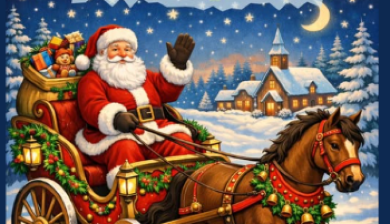 Δήμος Ξυλοκάστρου – Ευρωστίνης: Γιορτινή βόλτα με άμαξα για τα παιδιά μετά τα κάλαντα της Πρωτοχρονιάς